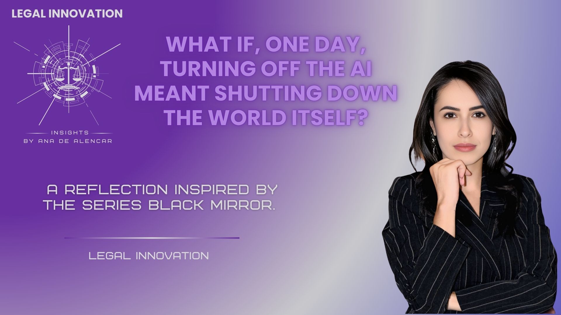 What if, one day, turning off the AI meant shutting down the world itself? A reflection inspired by the Series Black Mirror.